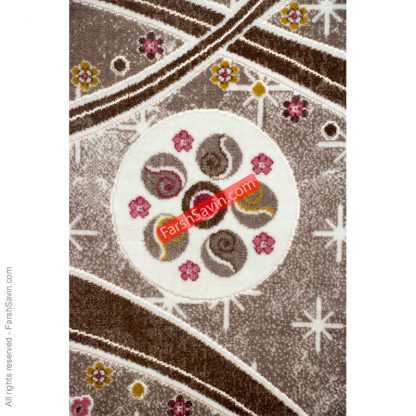 طرح 1513 صورتی دست بافت گونه فرش ساوین